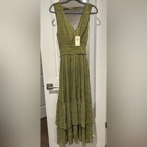 Ramy Brook Olive Green Maxi Dress
